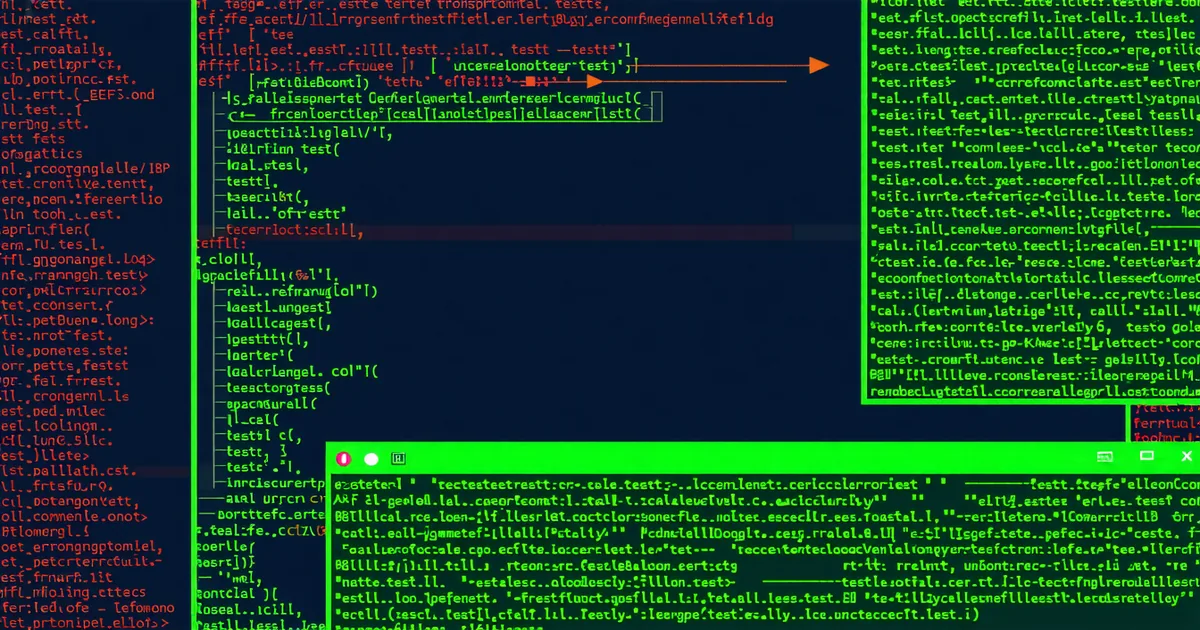 Abstract code and test automation concept — autonomous QA vs scripted tests